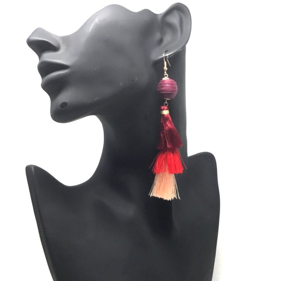 ombre tassel tier earrings - Picture 1 of 2